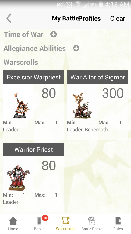 Priest values