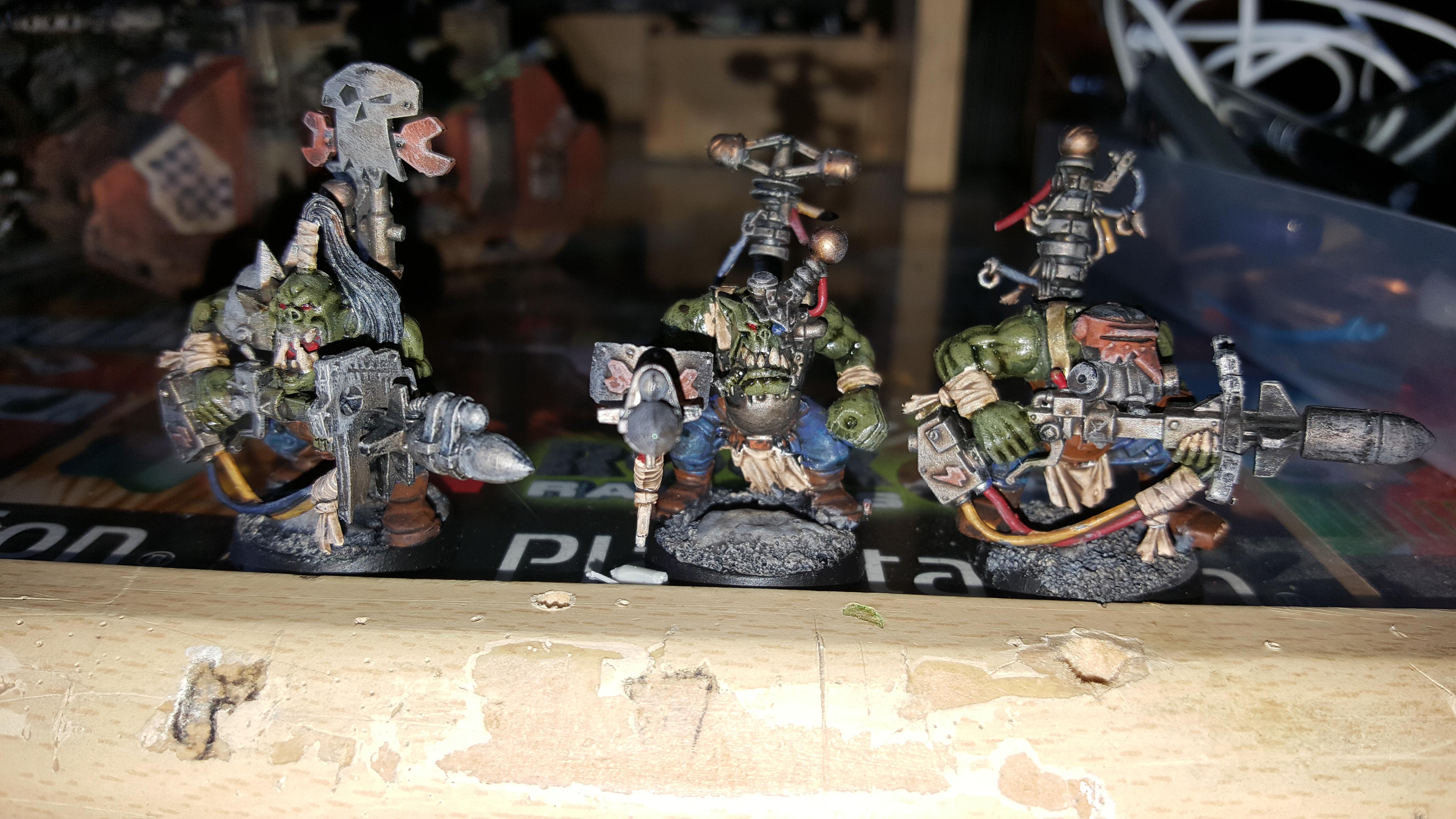 Boy, Boys, Burna Boyz, Conversion, Looted Wagon, Mekboy, Orange, Orks, Paintjob, Rhino, Rokkit, Trukk