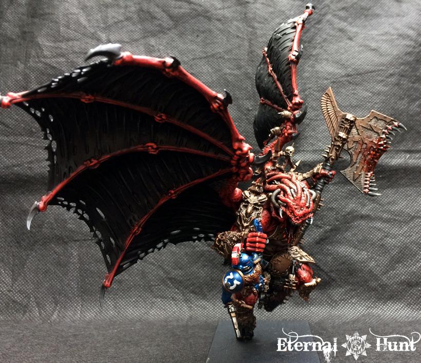 30k, Angron, Chaos, Chaos Daemons, Chaos Space Marines, Conversion, Daemon Prince, Daemon-primarch, Daemons, Horus Heresy, Khorne, Primarch, Warhammer 40,000, World Eaters