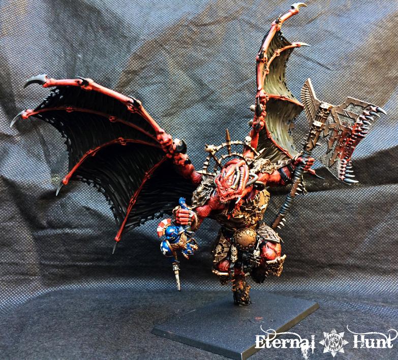 30k, Angron, Chaos, Chaos Daemons, Chaos Space Marines, Conversion, Daemon Prince, Daemon-primarch, Daemons, Horus Heresy, Khorne, Primarch, Warhammer 40,000, World Eaters
