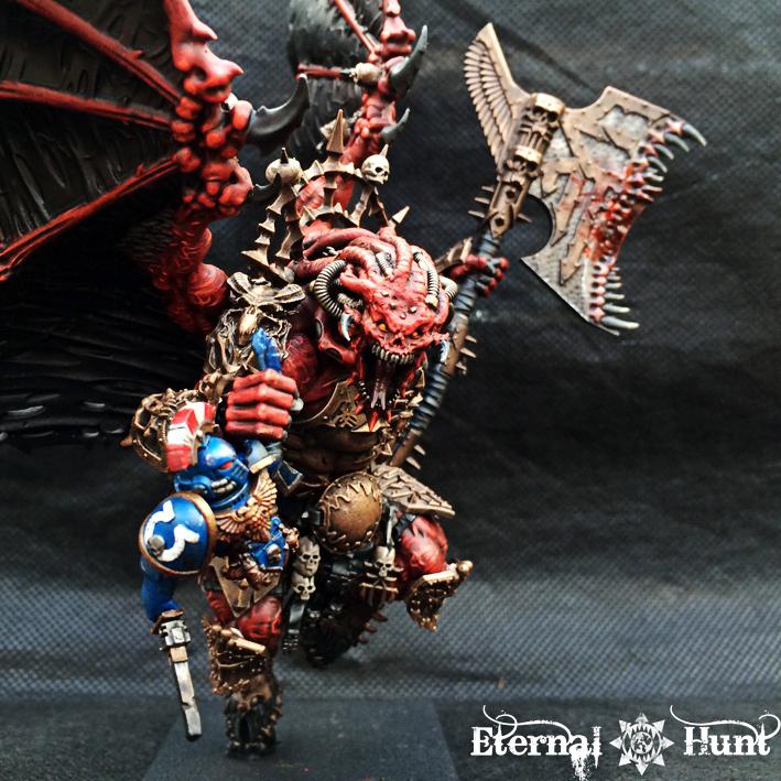 30k, Angron, Chaos, Chaos Daemons, Chaos Space Marines, Conversion, Daemon Prince, Daemon-primarch, Daemons, Horus Heresy, Khorne, Primarch, Warhammer 40,000, World Eaters
