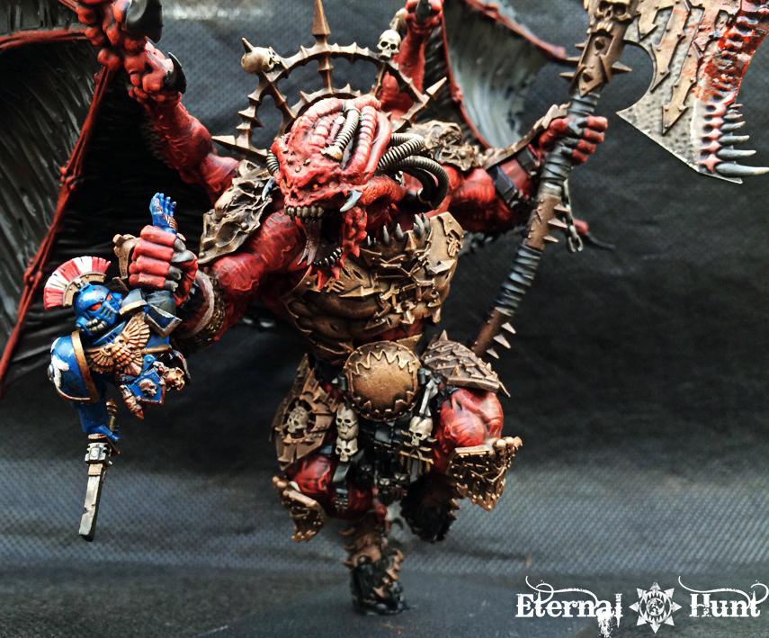 30k, Angron, Chaos, Chaos Daemons, Chaos Space Marines, Conversion, Daemon Prince, Daemon-primarch, Daemons, Horus Heresy, Khorne, Primarch, Warhammer 40,000, World Eaters