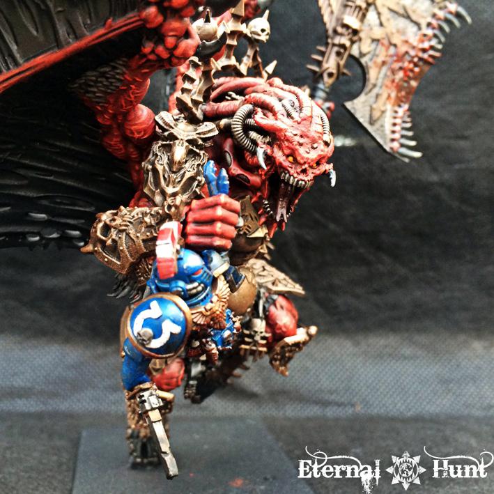 30k, Angron, Chaos, Chaos Daemons, Chaos Space Marines, Conversion, Daemon Prince, Daemon-primarch, Daemons, Horus Heresy, Khorne, Primarch, Warhammer 40,000, World Eaters