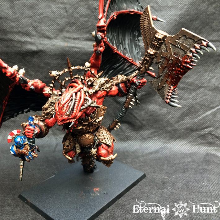 30k, Angron, Chaos, Chaos Daemons, Chaos Space Marines, Conversion, Daemon Prince, Daemon-primarch, Daemons, Horus Heresy, Khorne, Primarch, Warhammer 40,000, World Eaters