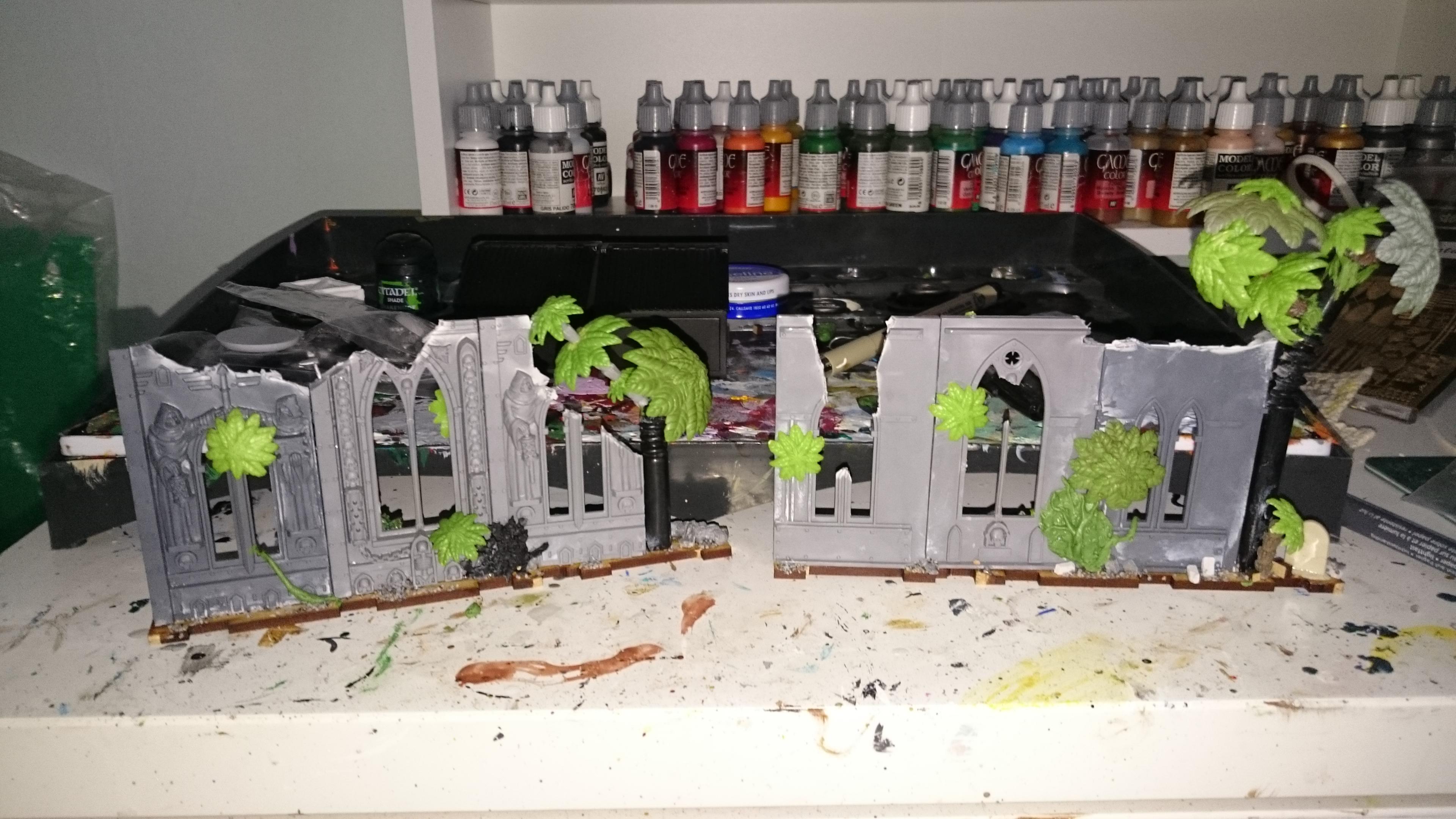 Terrain, overgrown walls, stage 3