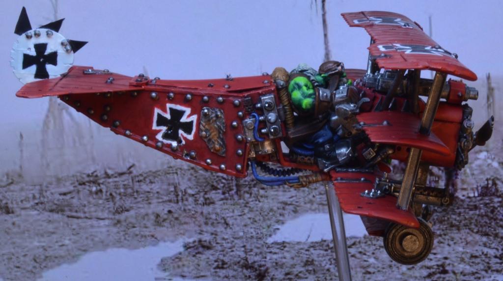 Fokker, Ork Red Baron, Red, Triplane
