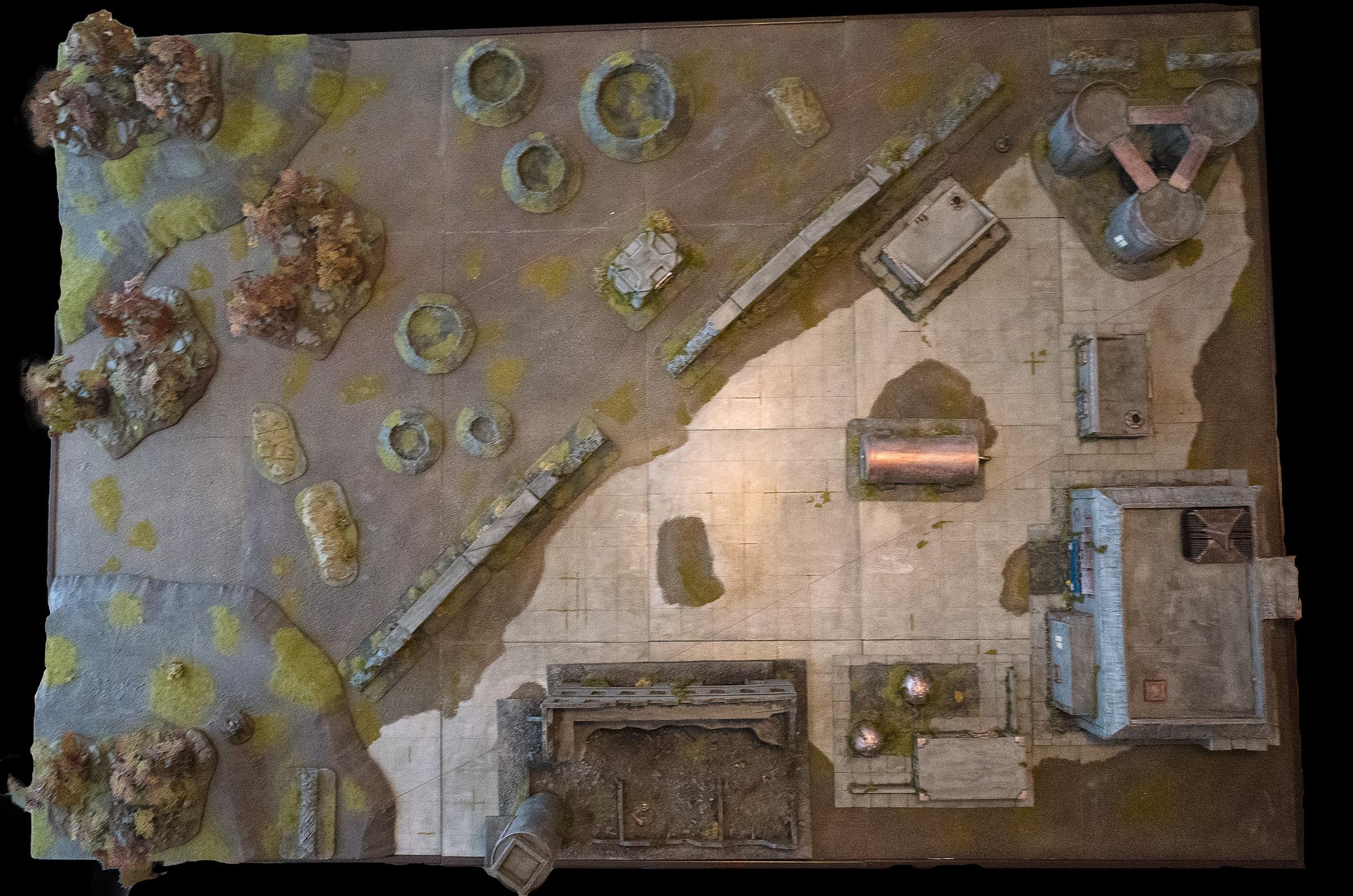 Buildings, Craters, Game Table, Hills, Maelstrom's Edge, Ruins, Terrain, Trees, Walls, Woods