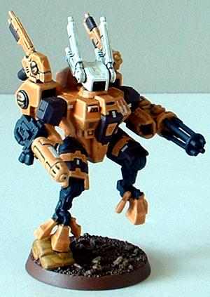 Captain Brown, Crisis Commander Suit, Tau Sept Army