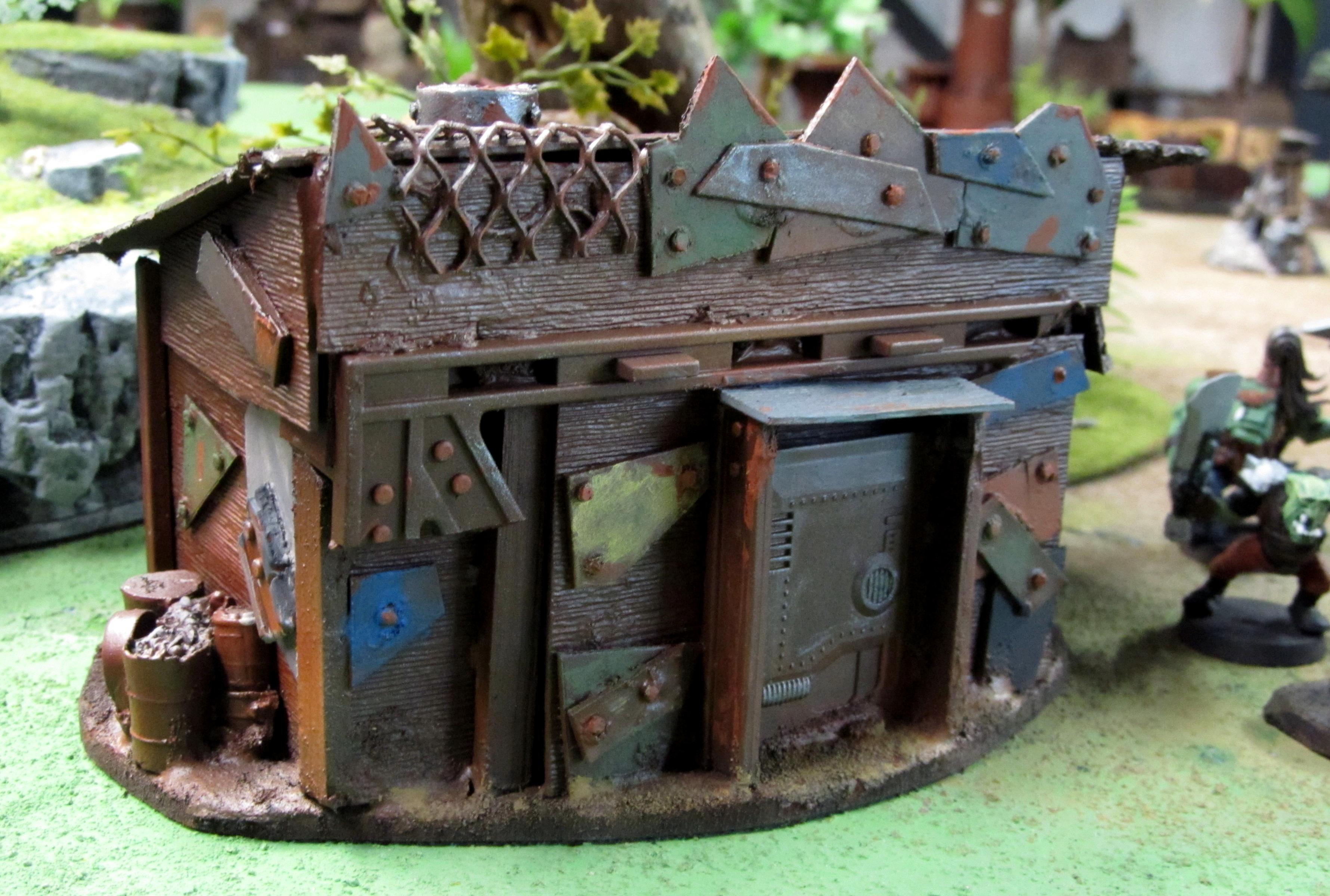 Buildings, Orcs, Scrach Built, Terrain, Warhammer 40k Ork Huts
