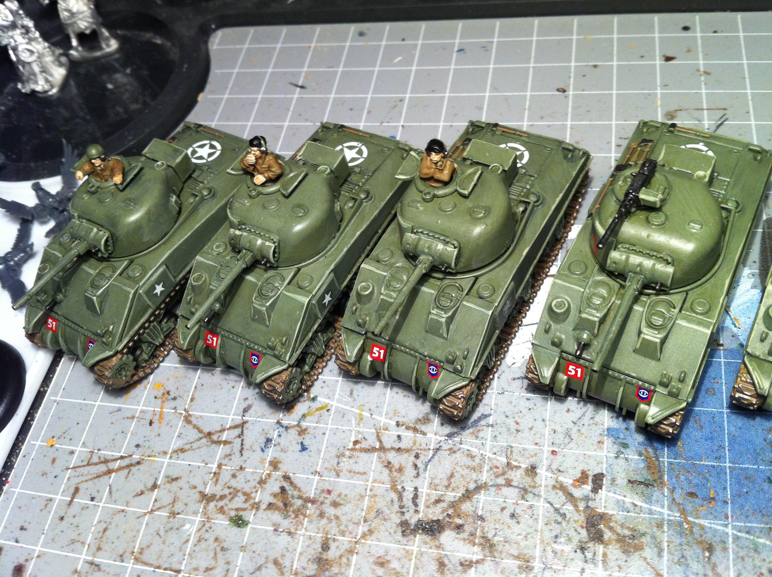 FoW Shermans
