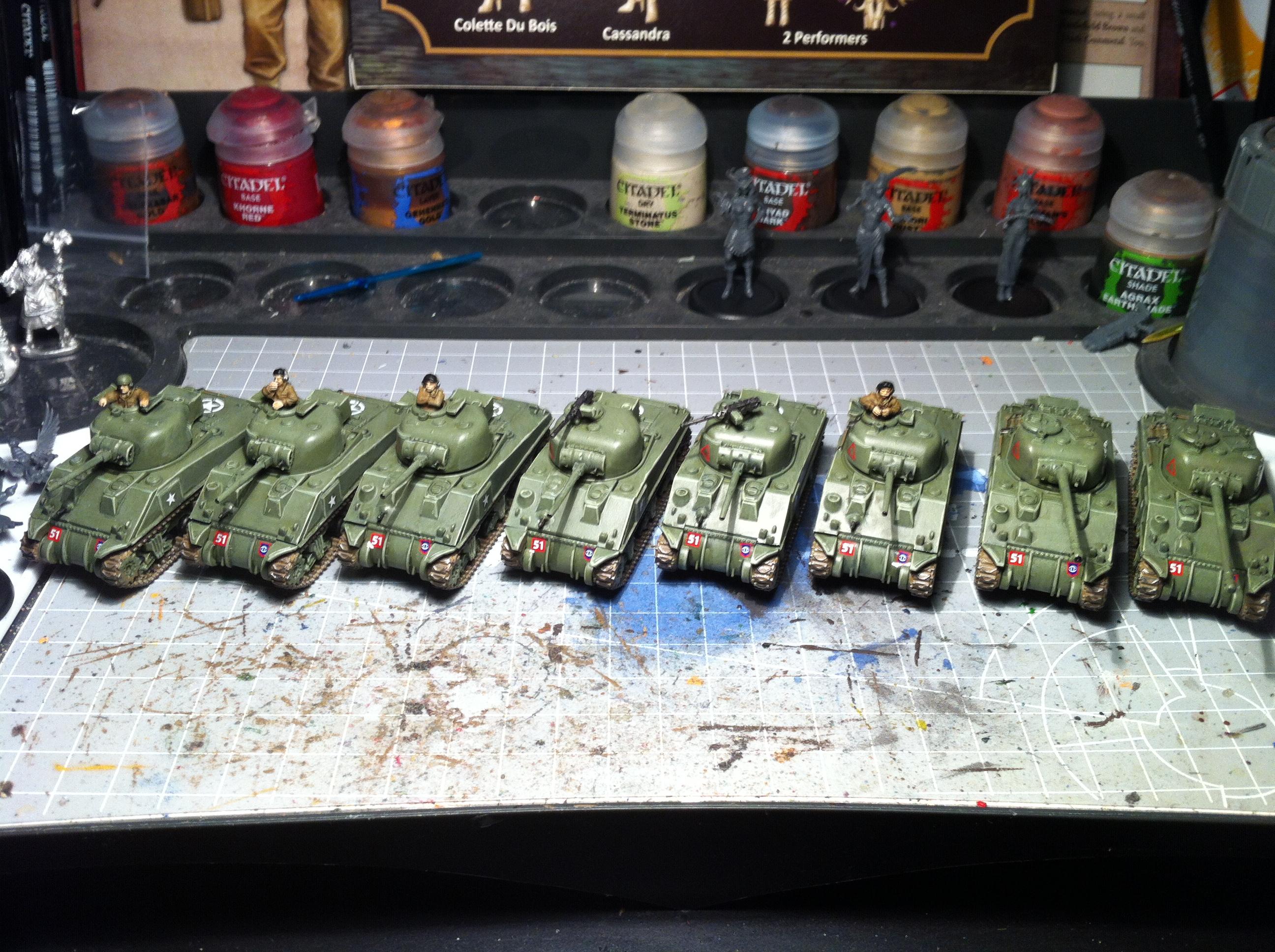 FoW Shermans