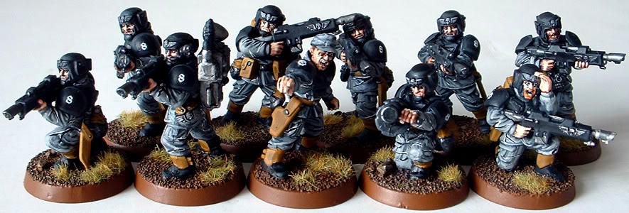 8th Regiment, Astra Militarum, Captain Brown, Eleventh Squad, Imperial Guard, Necromunda, Necromundan, Spiders