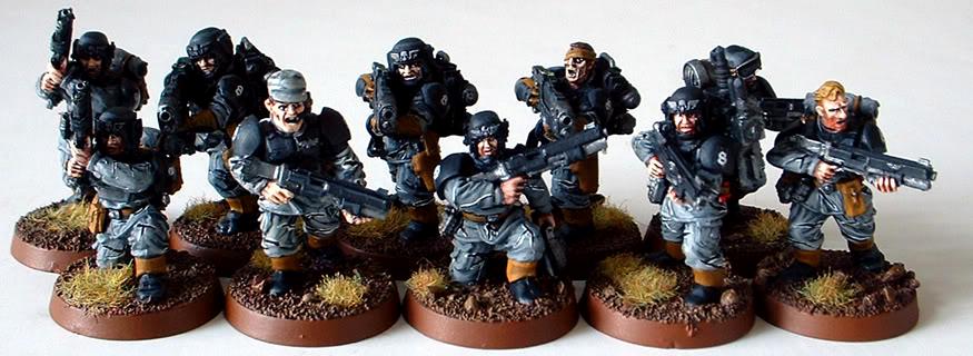 8th Regiment, Astra Militarum, Captain Brown, Imperial Guard, Necromunda, Necromundan, Spiders, Veteran Squad