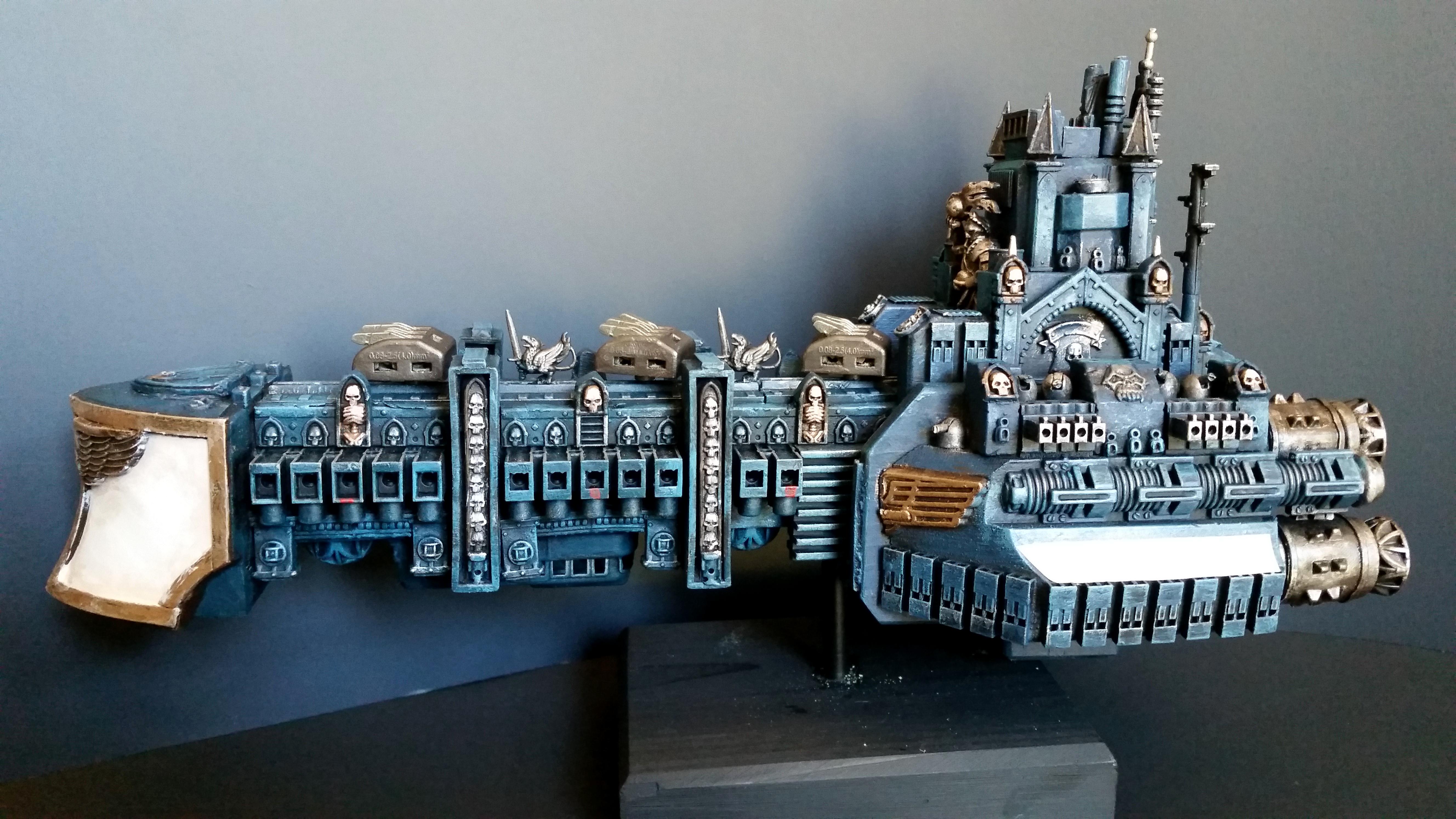 Battlefleet Gothic, Cruiser, Frigate, Large, Rogue Trader, Scratch Build, Warhammer 40,000