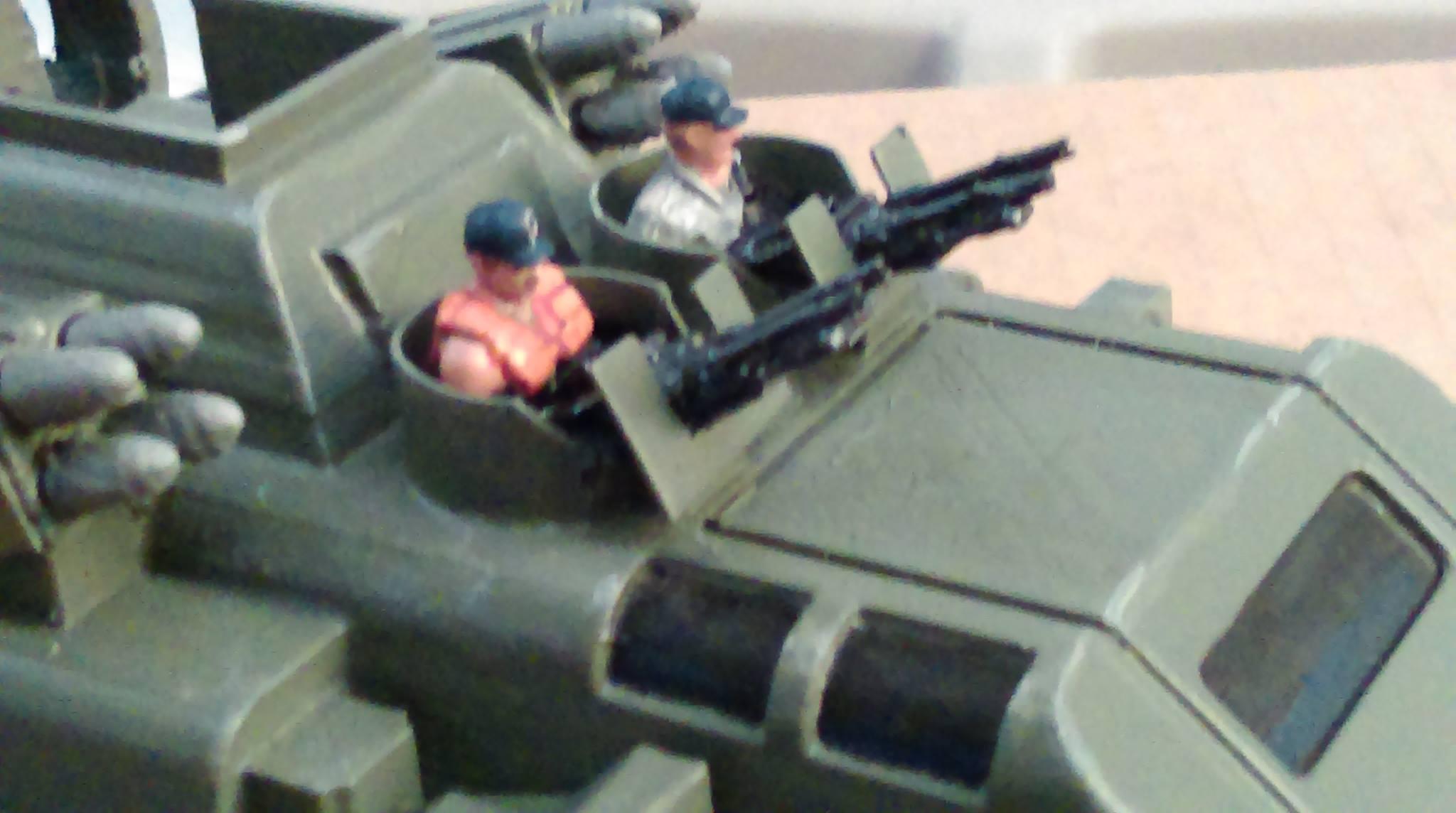 painted AA gunners