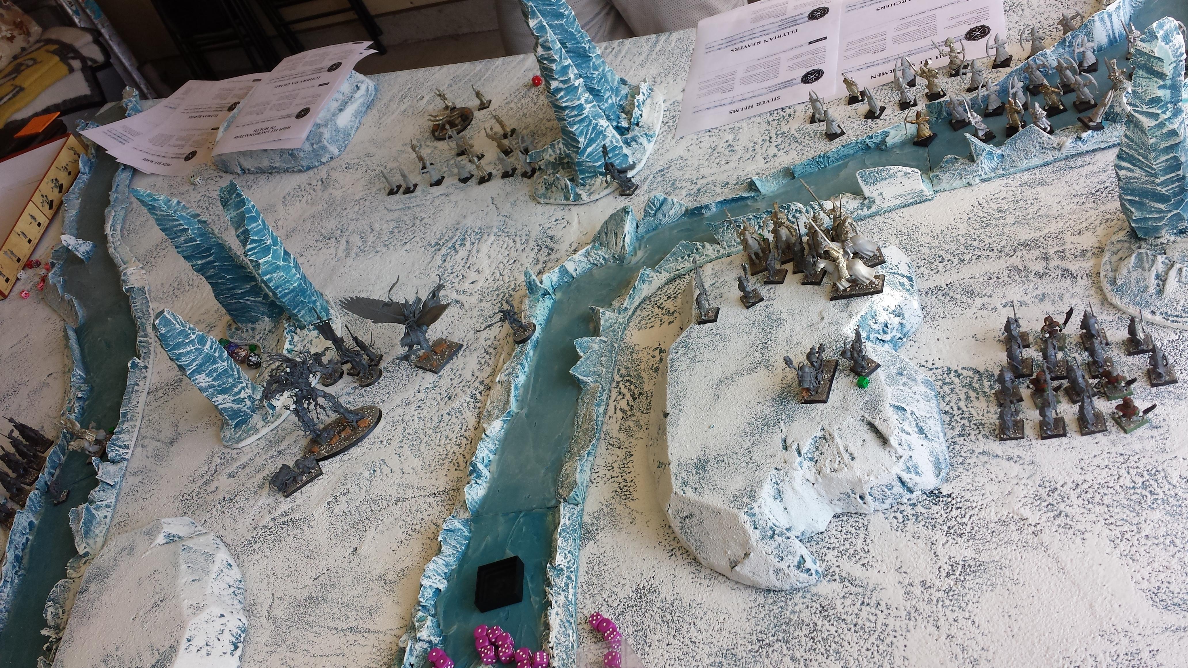 Aelf, Age Of Sigmar, Battle, Ice Terrain, Skaven, Sylvaneth