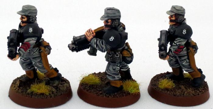8th Regiment, Astra Militarum, Captain Brown, Imperial Guard, Necromunda, Necromundan, Necromundian Sergeants, Spiders