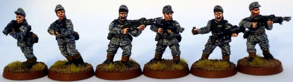 8th Regiment, Astra Militarum, Captain Brown, Imperial Guard, Necromunda, Necromundan, Necromundian Conscripts, Spiders