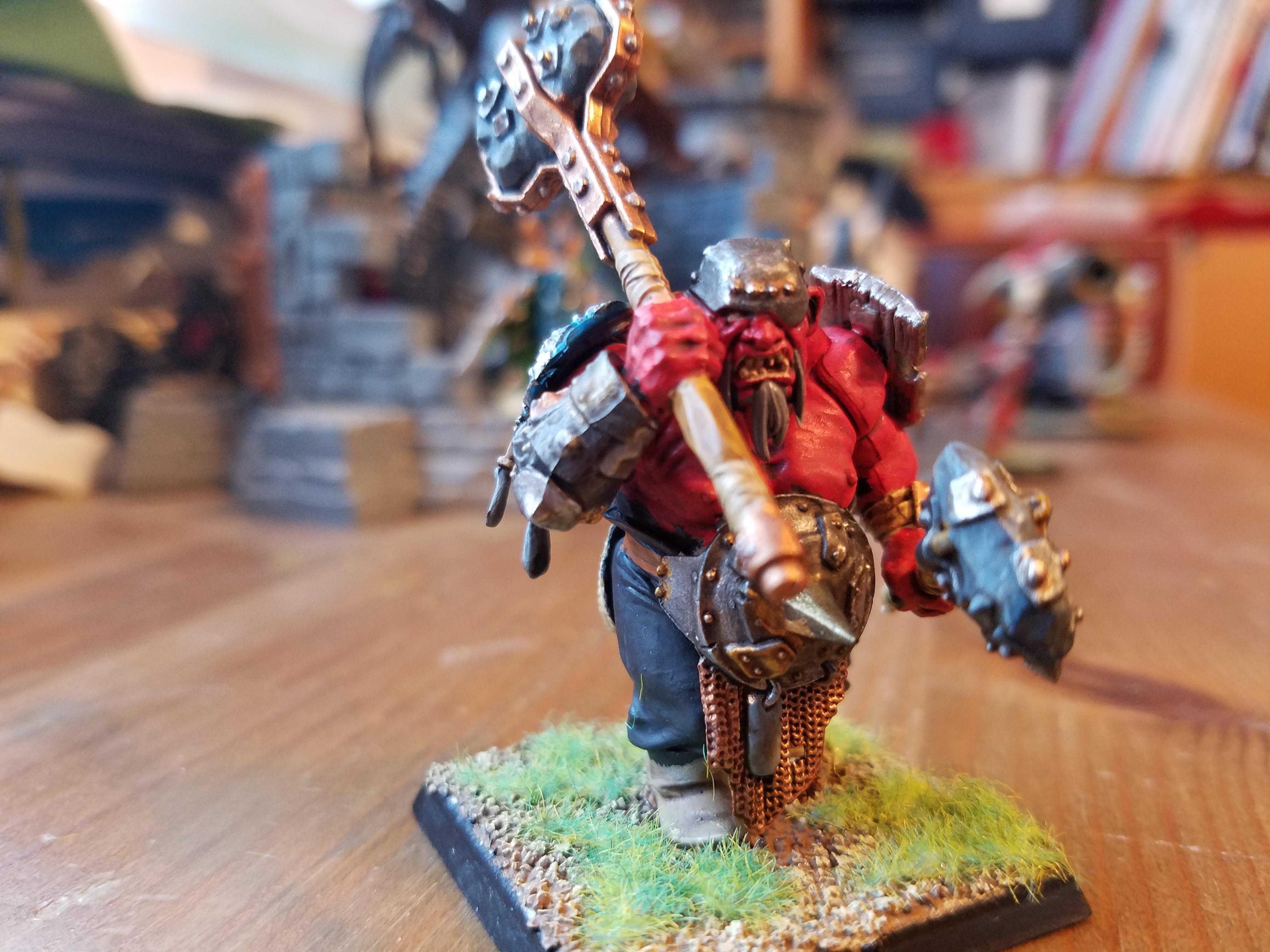 Ogre with lost shoes