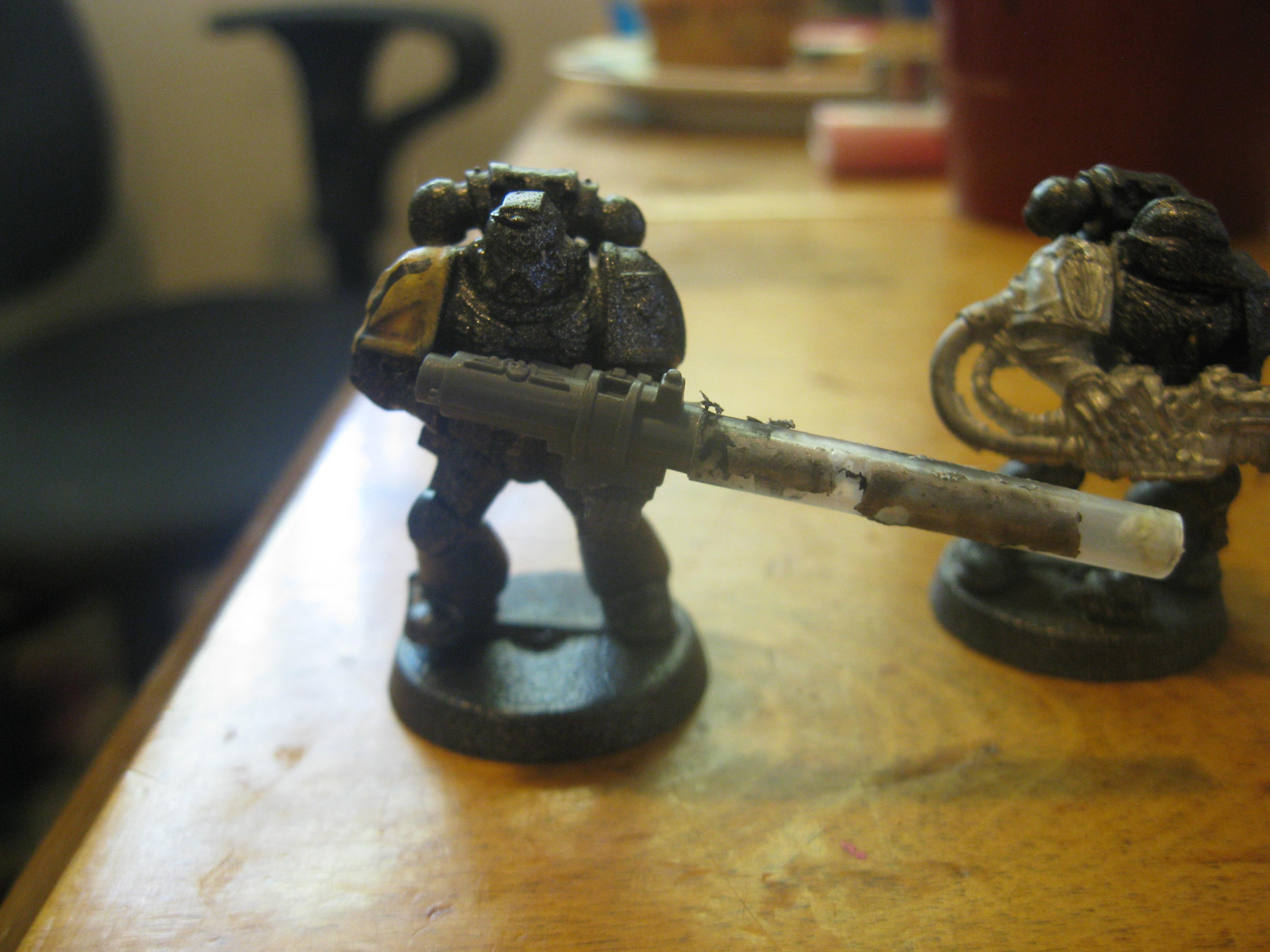 used a missile launcher cut down 
