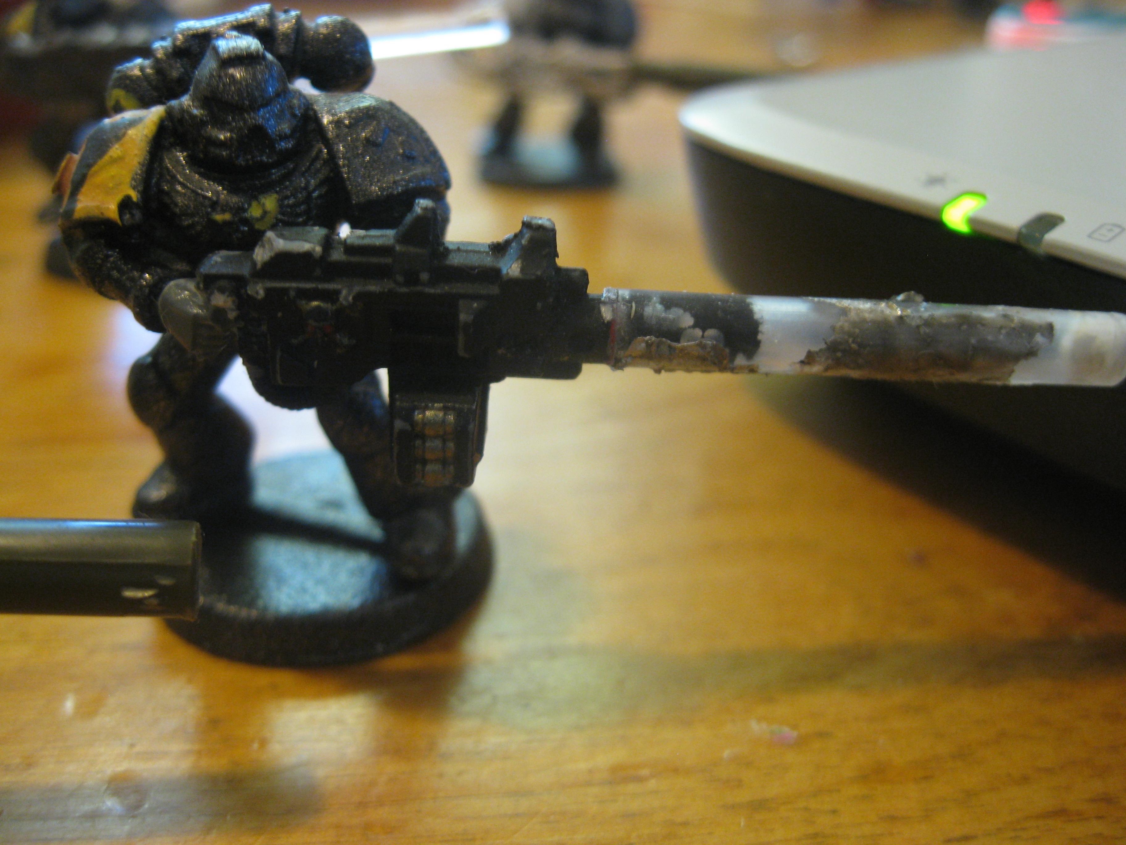 Heavy bolter converted tube added