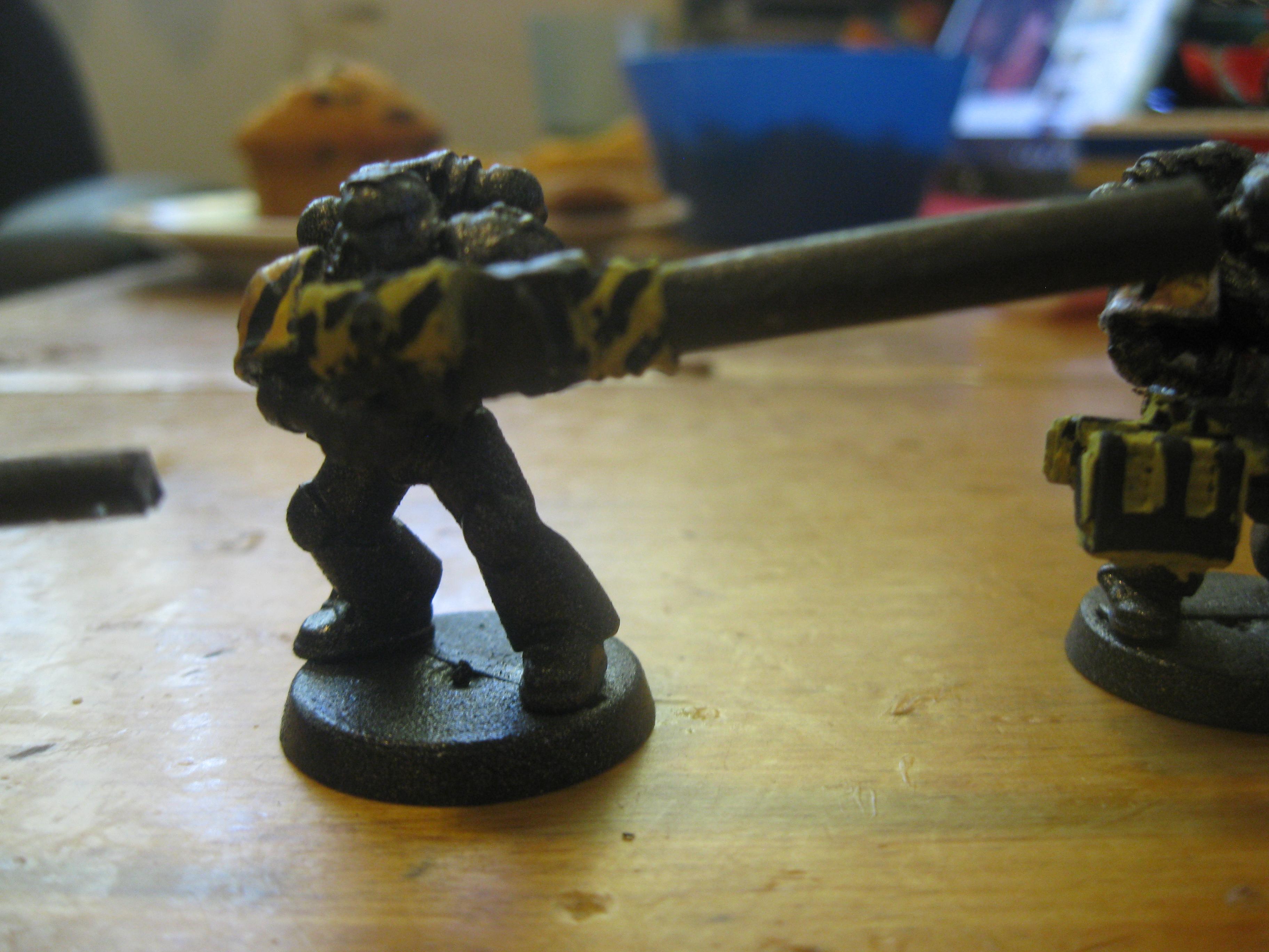 was a heavy flamer with no more gas tank