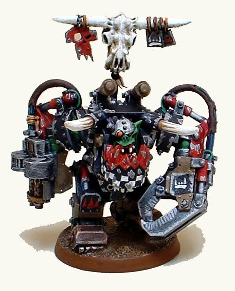 Captain Brown, Gretchin, Mega Armored Warboss, Orks, Waaagh