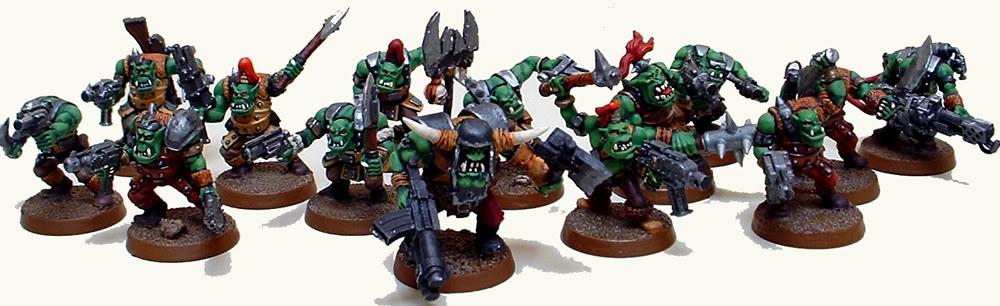 Captain Brown, Gretchin, Ork Boyz, Orks, Waaagh