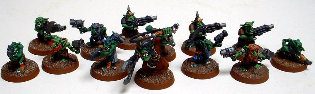 Captain Brown, Gretchin, Orks, Waaagh