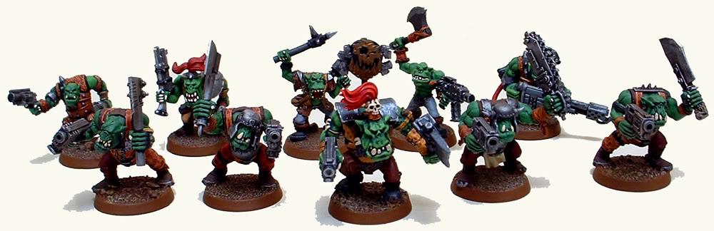 Boy, Captain Brown, Gretchin, Orks, Waaagh