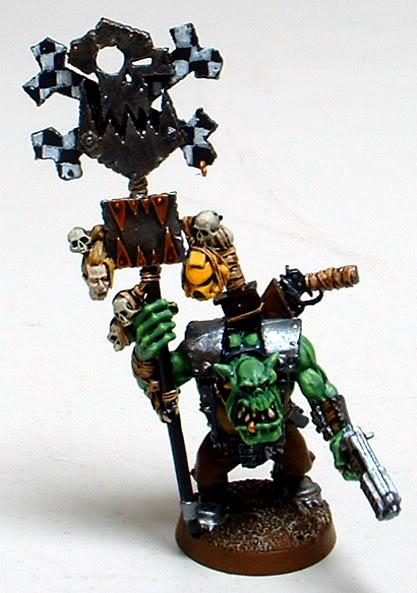 Captain Brown, Gretchin, Nob, Orks, Waaagh