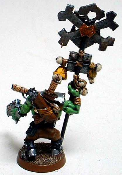 Captain Brown, Gretchin, Nob, Orks, Waaagh