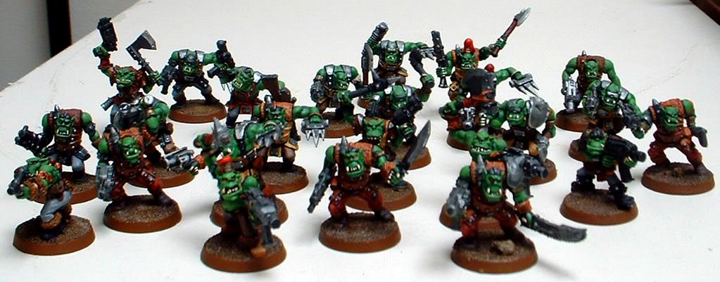 Captain Brown, Gretchin, Orks, Waaagh