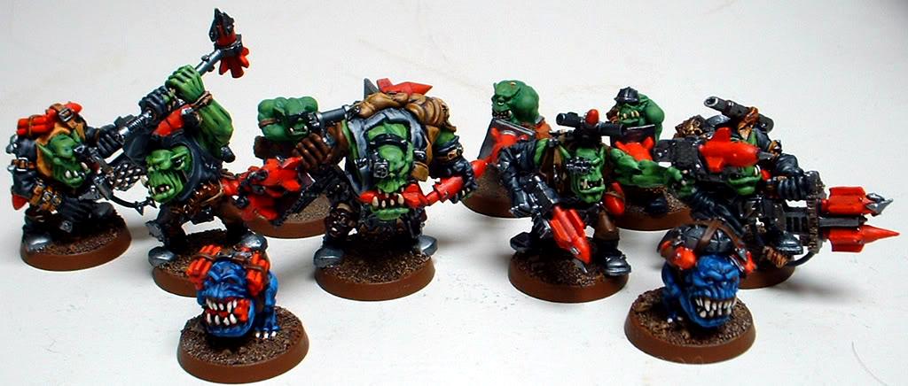 Captain Brown, Gretchin, Orks, Tank Bustas, Waaagh