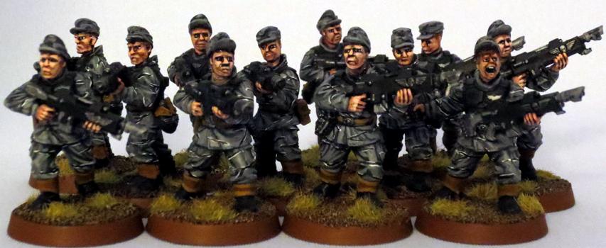8th Regiment, Astra Militarum, Captain Brown, Imperial Guard, Necromunda, Necromundan, Necromundian Conscripts, Spiders