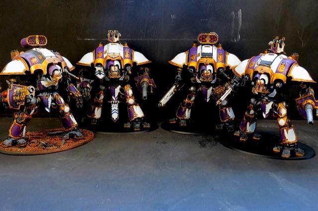 4 Finished Imperial Knights