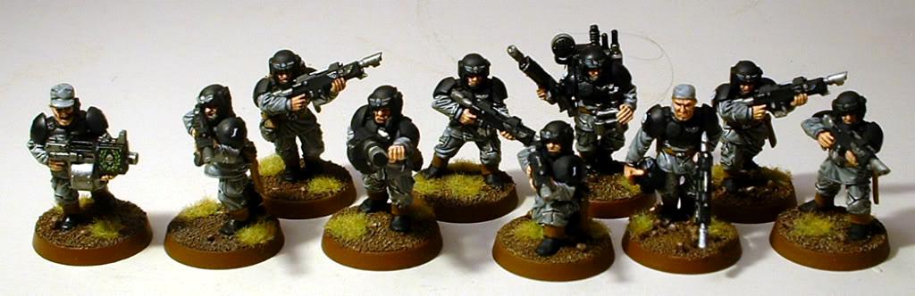 8th Regiment, Astra Militarum, Captain Brown, Imperial Guard, Necromunda, Necromundan, Necromundian Infantry Squad, Spiders