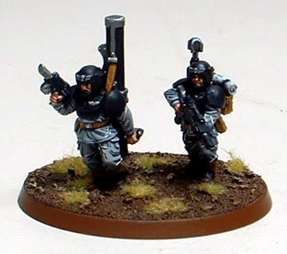 8th Regiment, Astra Militarum, Captain Brown, Imperial Guard, Missile Launcher Team, Necromunda, Necromundan, Spiders