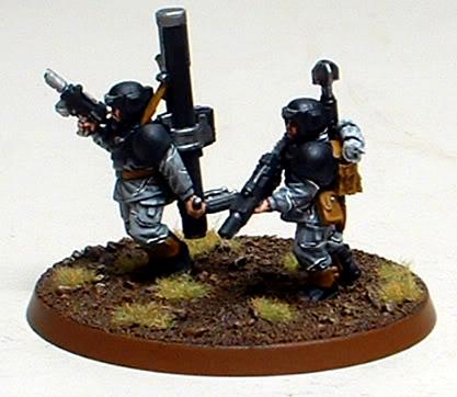 8th Regiment, Astra Militarum, Captain Brown, Imperial Guard, Missile Launcher Team, Necromunda, Necromundan, Spiders