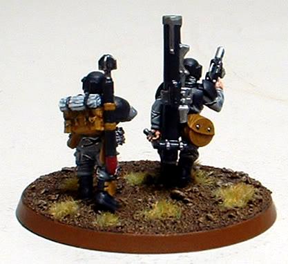 8th Regiment, Astra Militarum, Captain Brown, Imperial Guard, Missile Launcher Team, Necromunda, Necromundan, Spiders