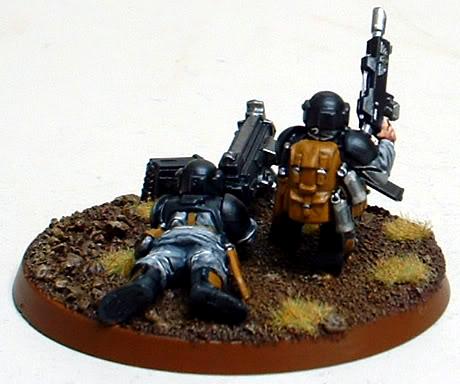 8th Regiment, Astra Militarum, Captain Brown, Heavy Bolter Team, Imperial Guard, Necromunda, Necromundan, Spiders