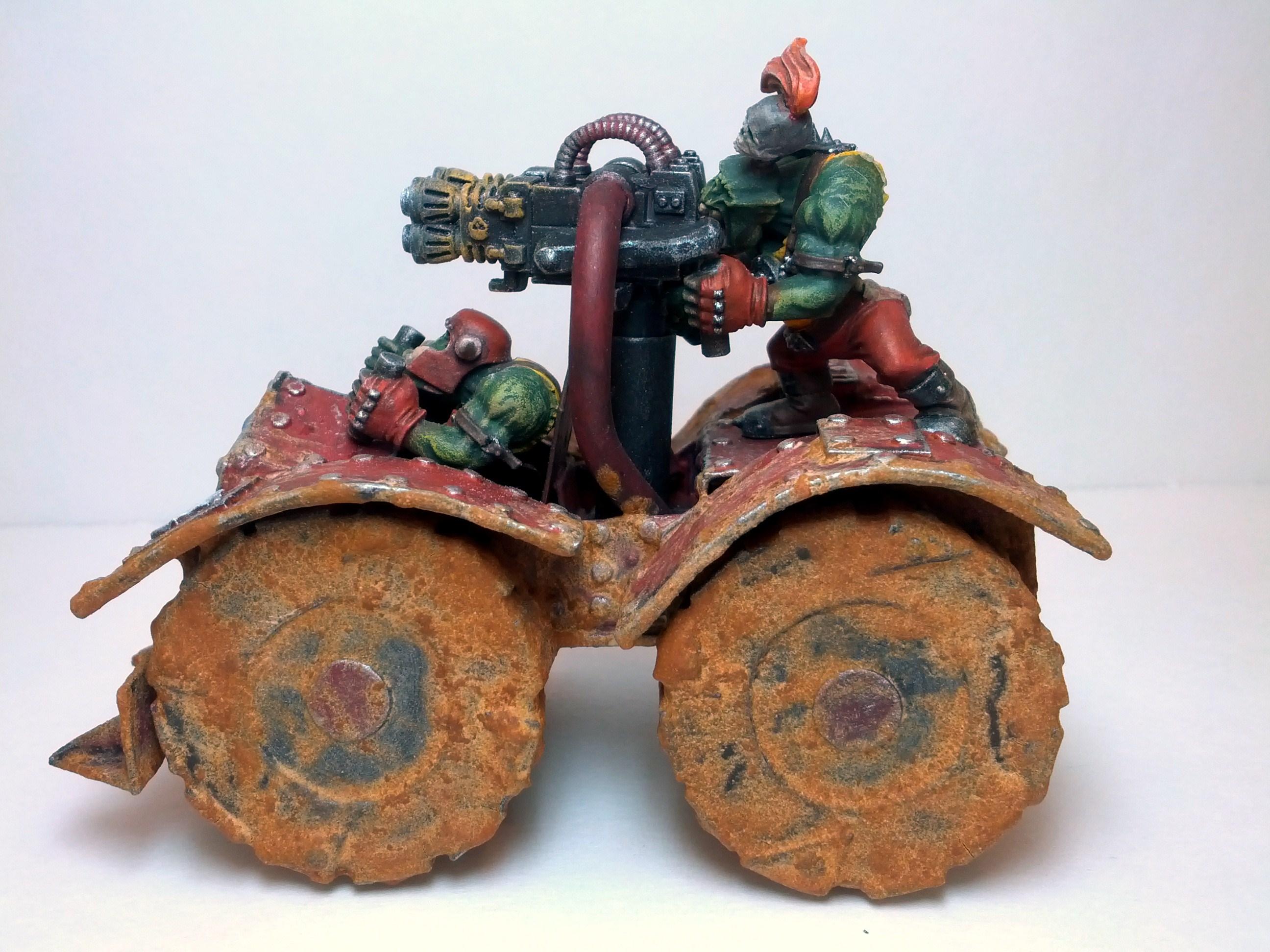 Mud, Orks, Scratch Build, Skorcha, Skorcha Buggy, Warbuggy, Warhammer 40,000, Weathered