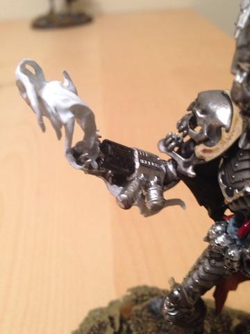 Ghost will be painted in fire (later!) from the heavy burner on his forearm