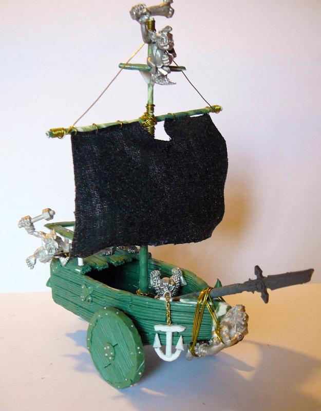 Land Ship, Orcs And Goblins, Ship, Wagon, Warhammer Fantasy