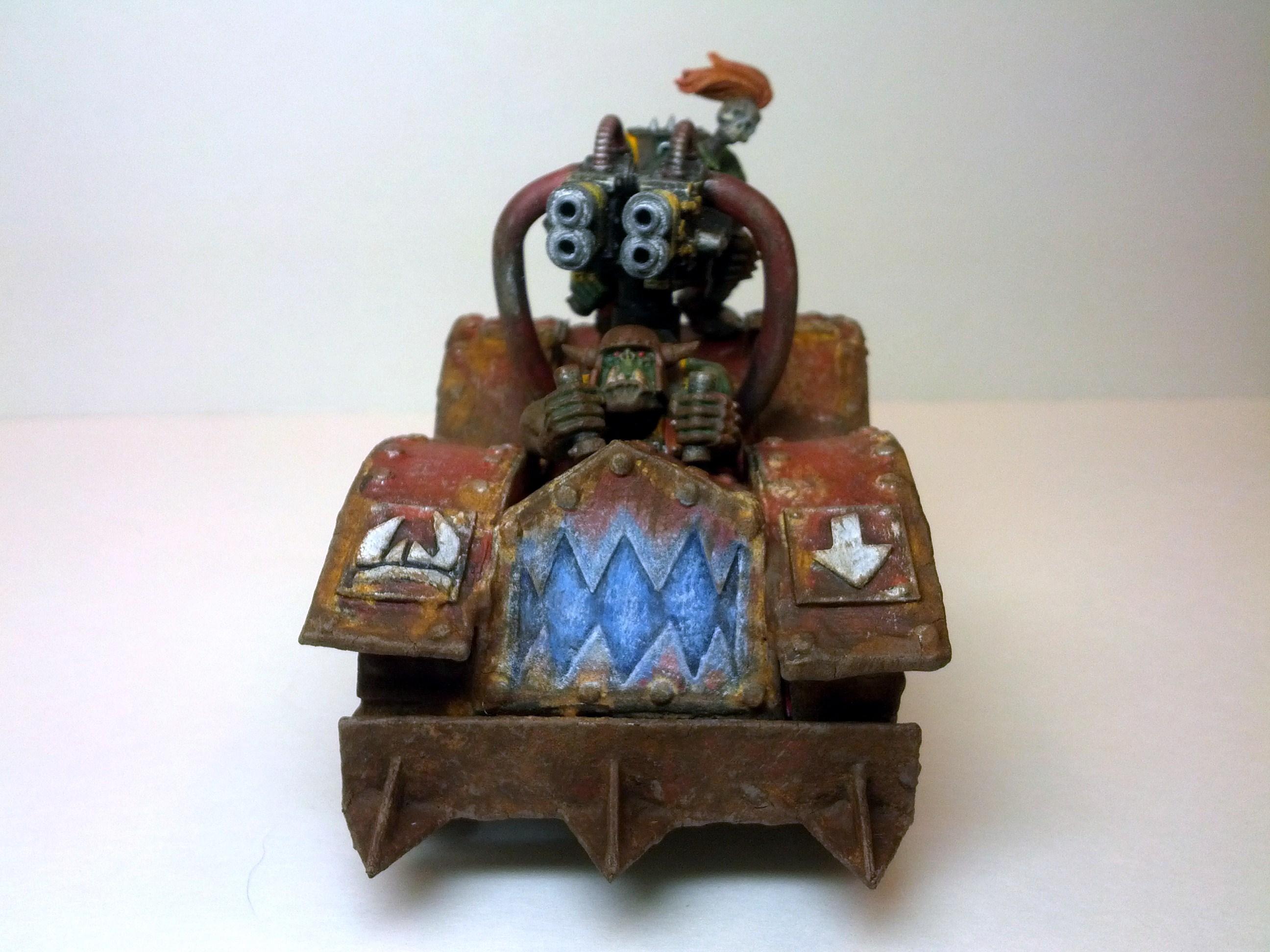 Mud, Orks, Plasma Effect, Scratch Build, Skorcha, Skorcha Buggy, Warbuggy, Warhammer 40,000, Weathered