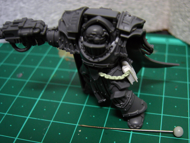 Book, Chain, Greenstuff, Milliput, Plasticard, Tutorial, Work In Progress