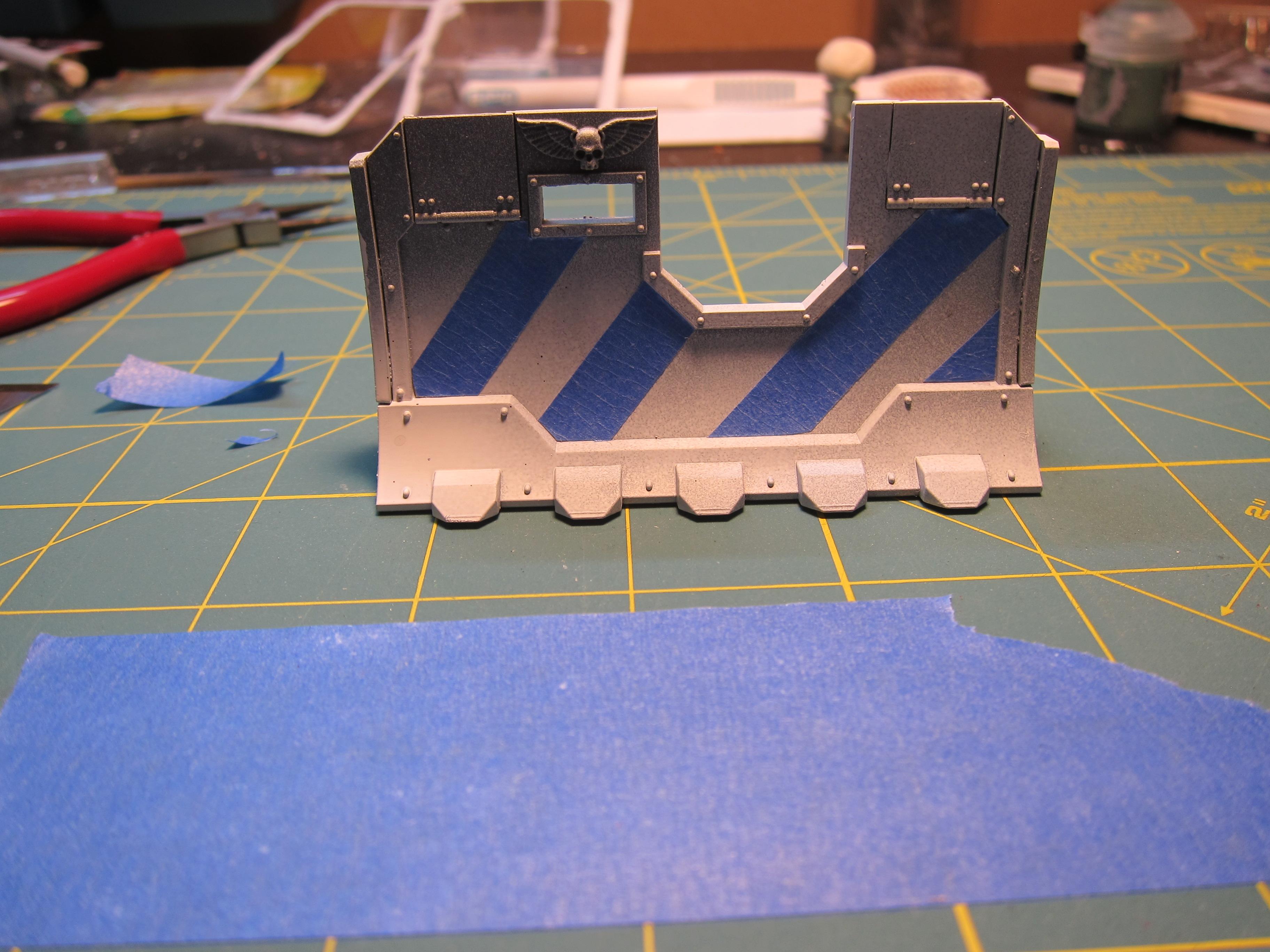 Hazard stripe freehand