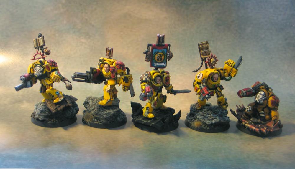 Imperial Fists Terminator Squad WIP2