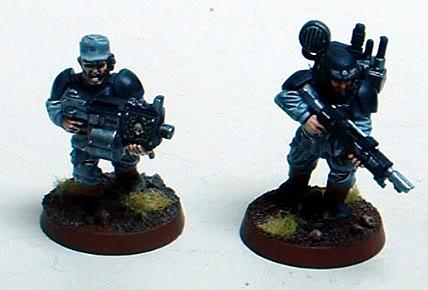 8th Regiment, Astra Militarum, Captain Brown, Imperial Guard, Necromunda, Necromundan, Spiders, Vox Trooper And Sergeant