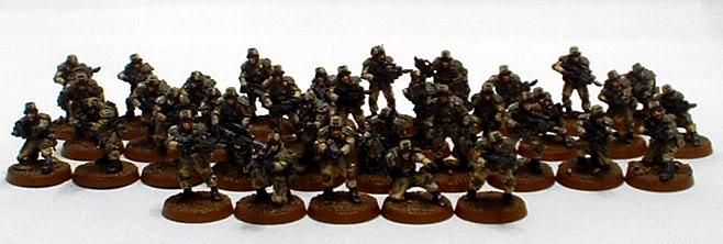 Astra Militarum, Captain Brown, Drop Troops, Elysian, Elysian Drop Trooper Platoon, Imperial Guard